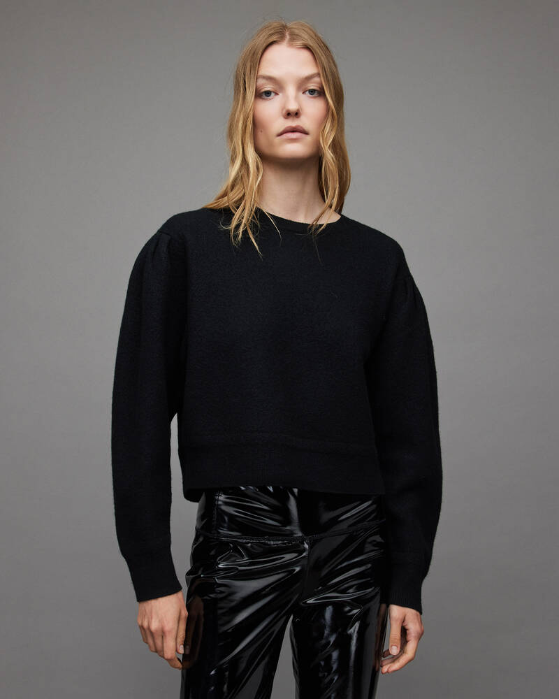 Black Allsaints Vika Boiled Jumper | WK022X-5