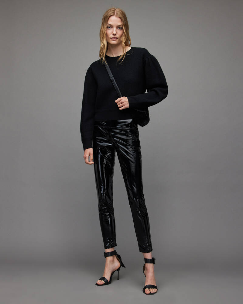 Black Allsaints Vika Boiled Jumper | WK022X-5