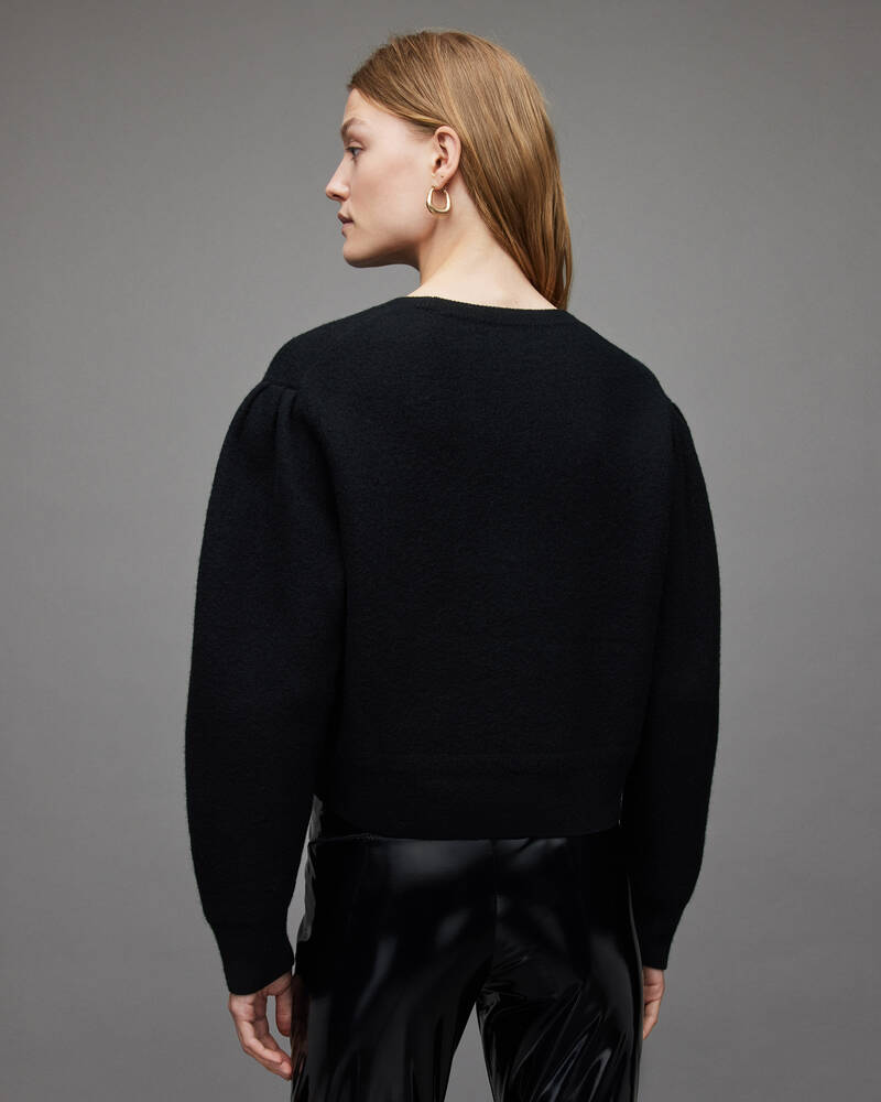 Black Allsaints Vika Boiled Jumper | WK022X-5