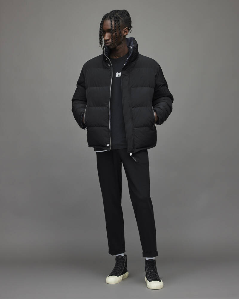 Black/Command Blue Allsaints Novern Reversible Puffer Jacket | MJ120X-7944