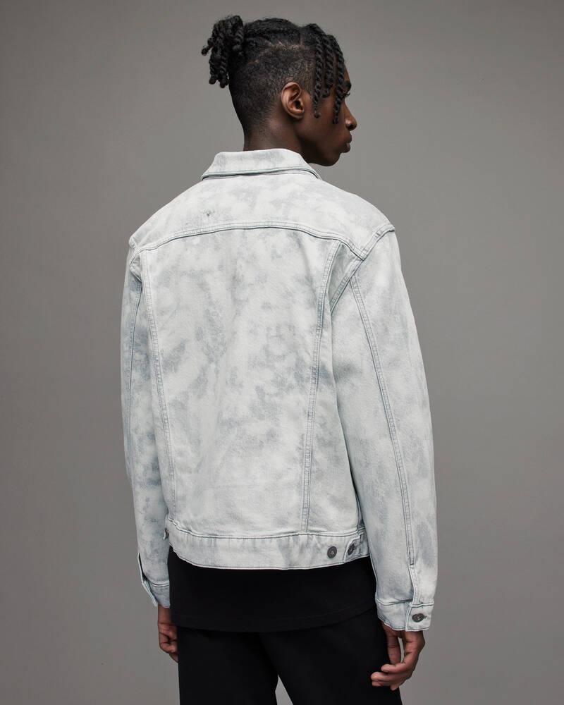 Bleached Grey Allsaints Jupp Denim Jacket | MA008X-3884