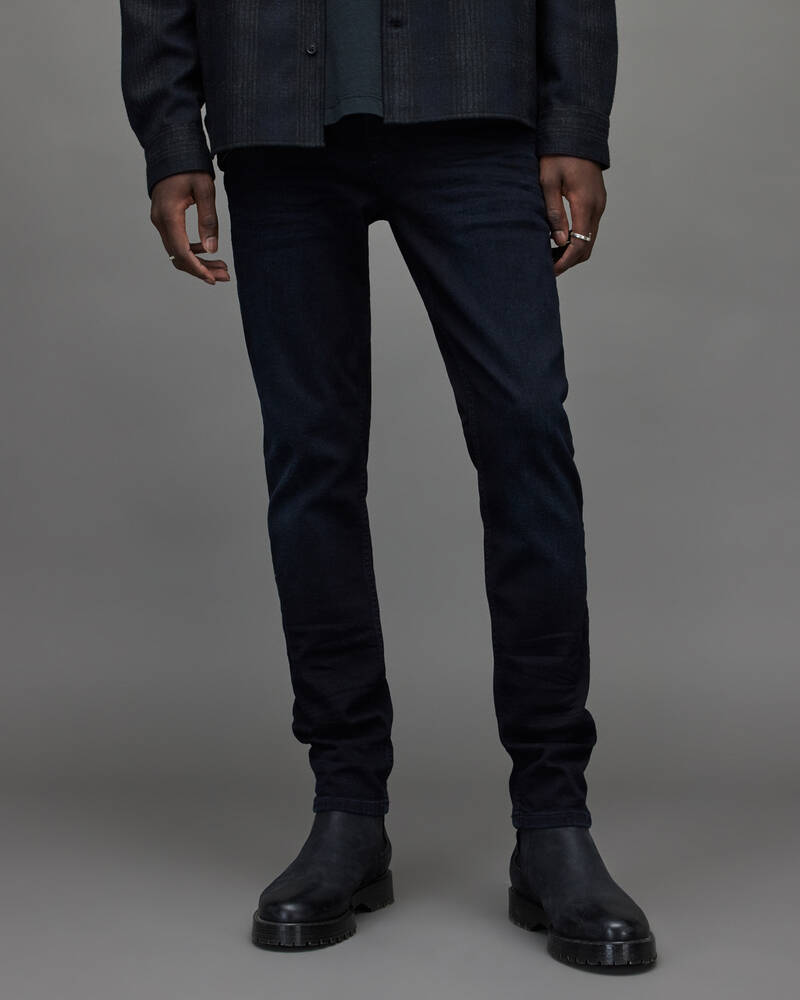 Blue/Black Allsaints Cigarette Skinny Jeans | ME076W-3885