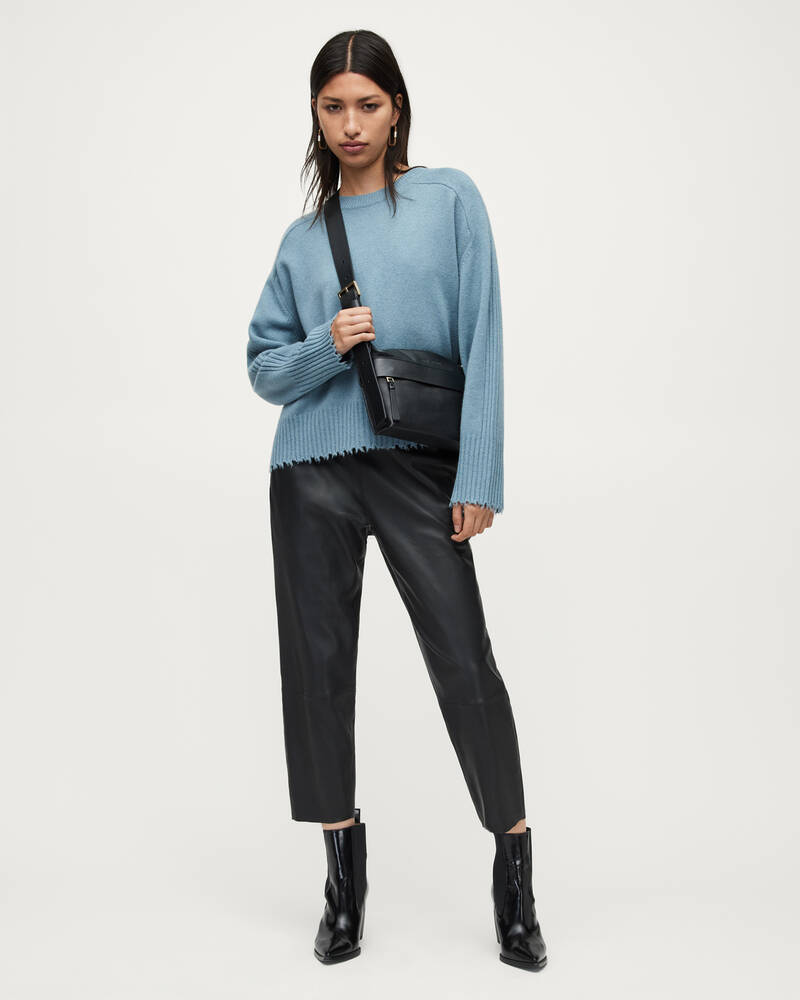 Blue Slate Allsaints Kiera Cashmere Blend Jumper | WK007V-7787