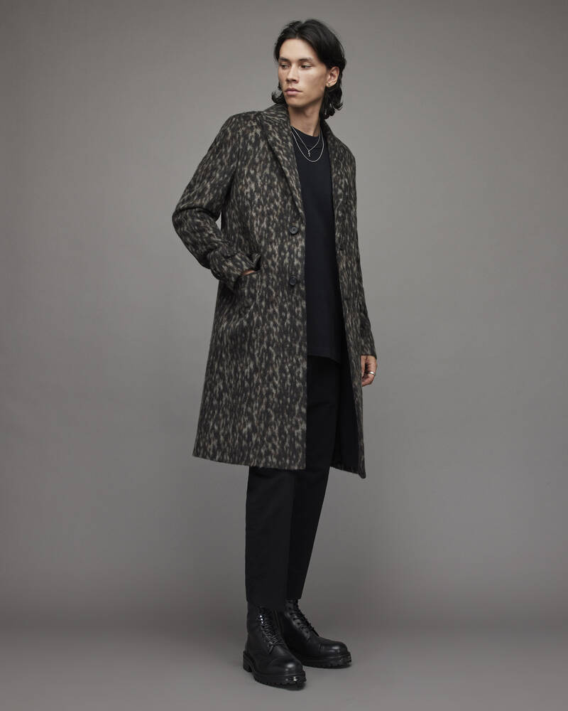 Brown Leopard Allsaints Leopard Coat | MC014X-7833