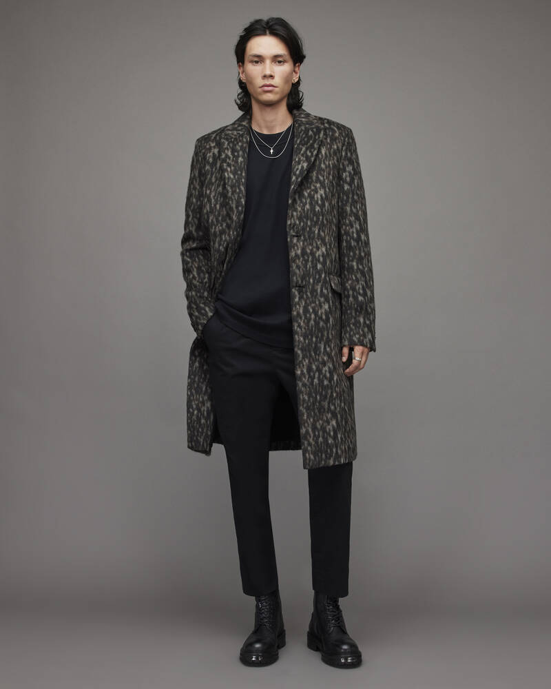 Brown Leopard Allsaints Leopard Coat | MC014X-7833