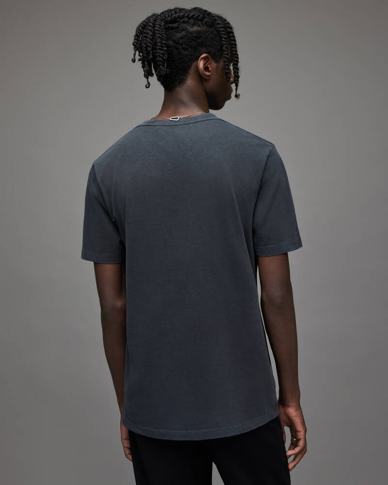 Cave Blue Allsaints Ossage Crew T Shirt | MD069X-7819