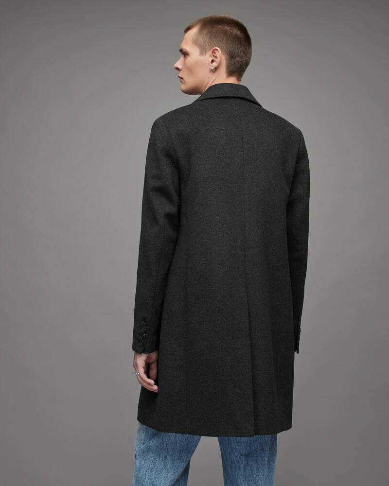 Charcoal Allsaints Lexington Tailored Coat | MC046X-33