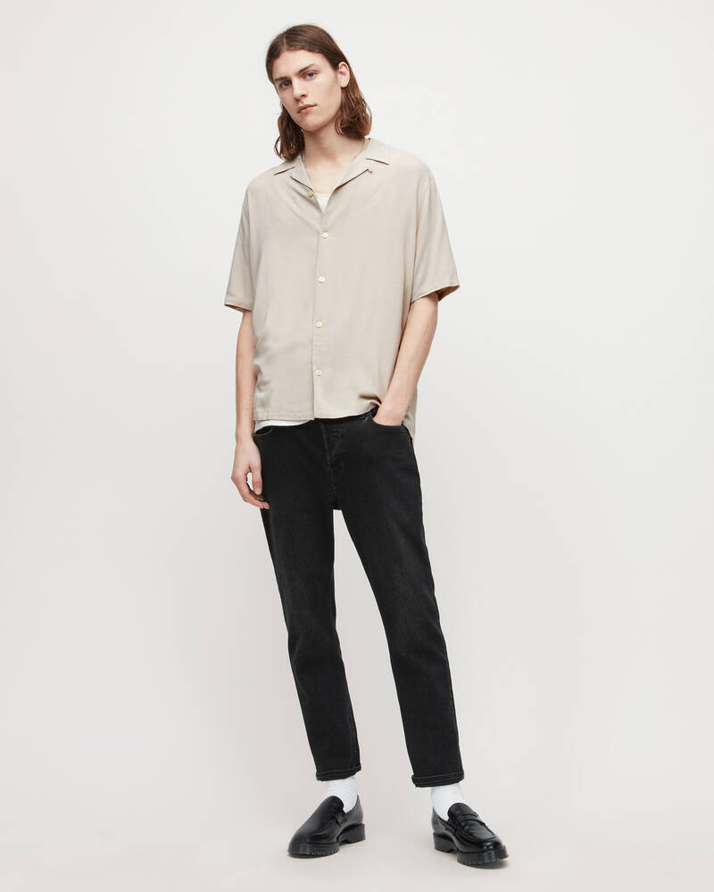 Clifftop Taupe Allsaints Venice Shirt | MS234W-7574