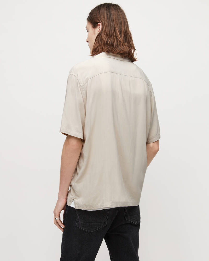 Clifftop Taupe Allsaints Venice Shirt | MS234W-7574