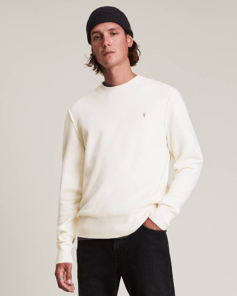 Cloudy Taupe Allsaints Statten Crew Jumper | MK019V-6968