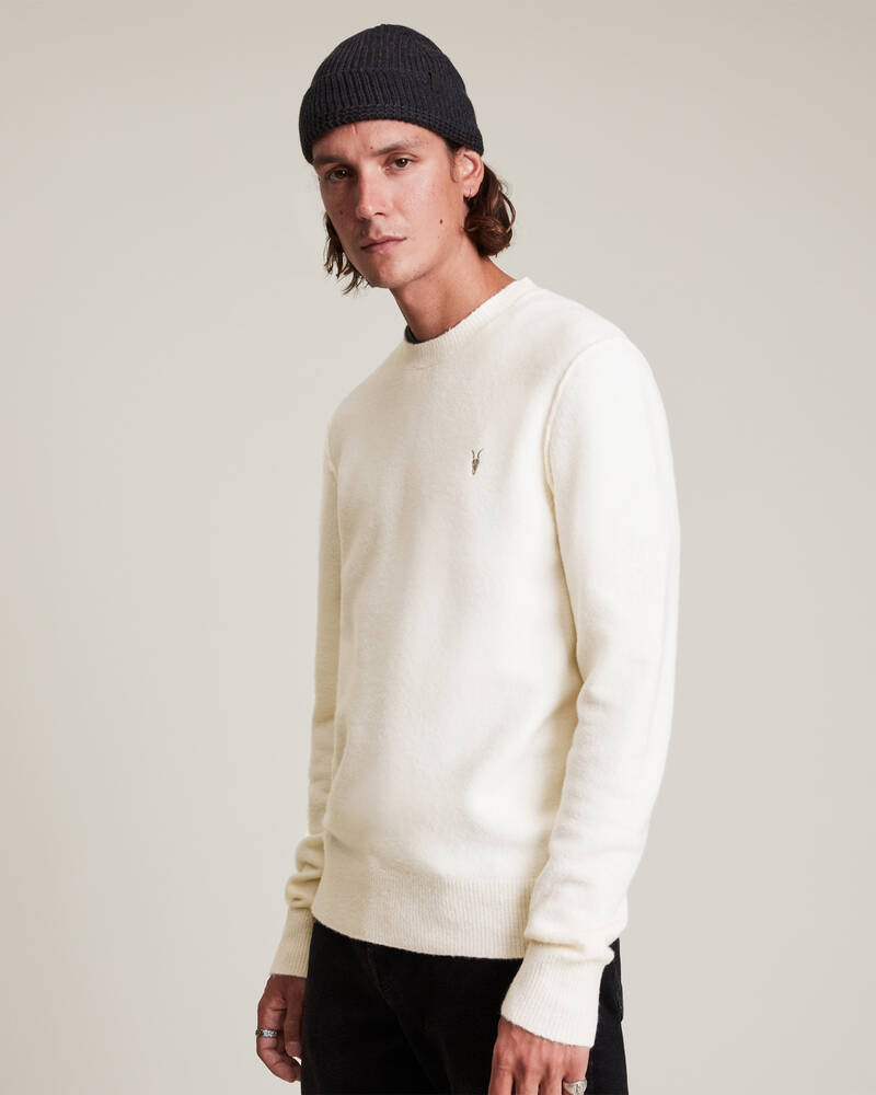 Cloudy Taupe Allsaints Statten Crew Jumper | MK019V-6968