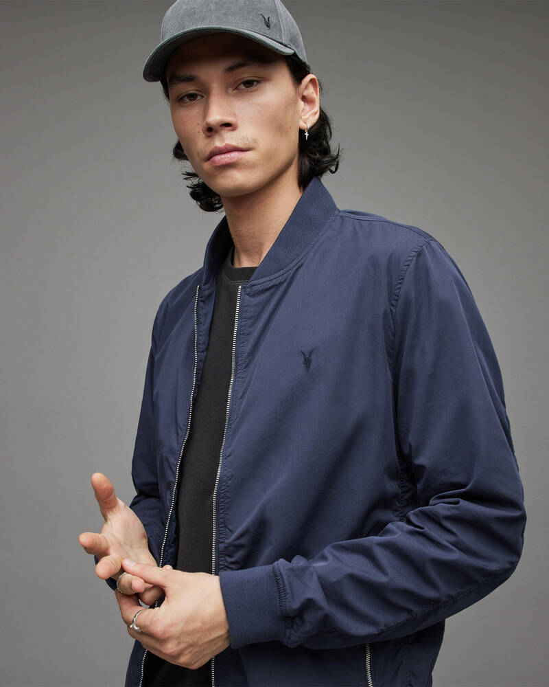 Command Blue Allsaints Bassett Bomber Jacket | MJ190W-7711