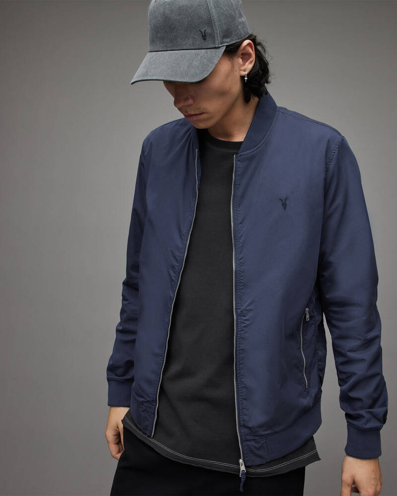 Command Blue Allsaints Bassett Bomber Jacket | MJ190W-7711