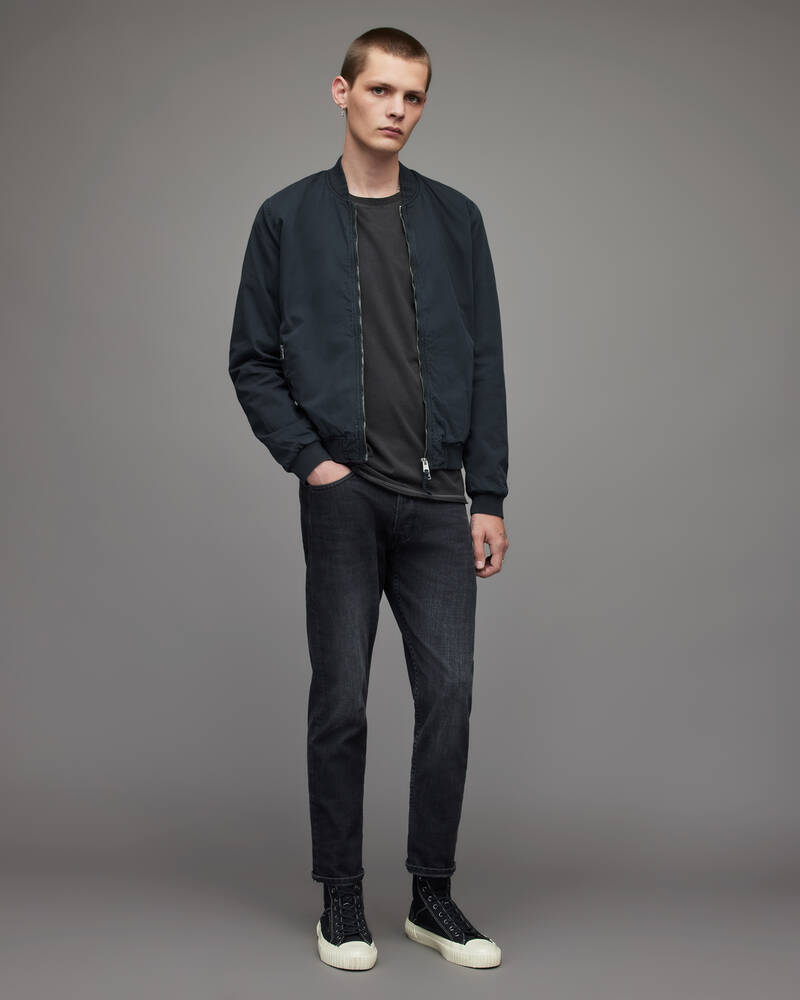 Dark Ink Allsaints Lows Bomber Jacket | MJ053W-2310