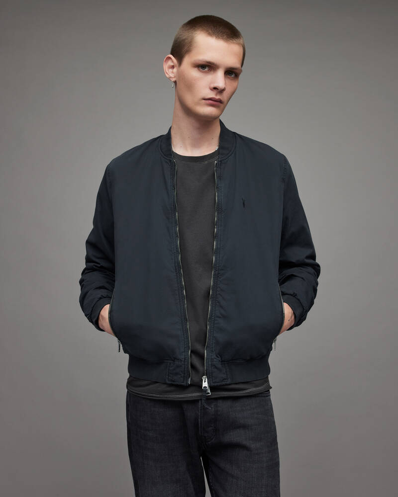 Dark Ink Allsaints Lows Bomber Jacket | MJ053W-2310