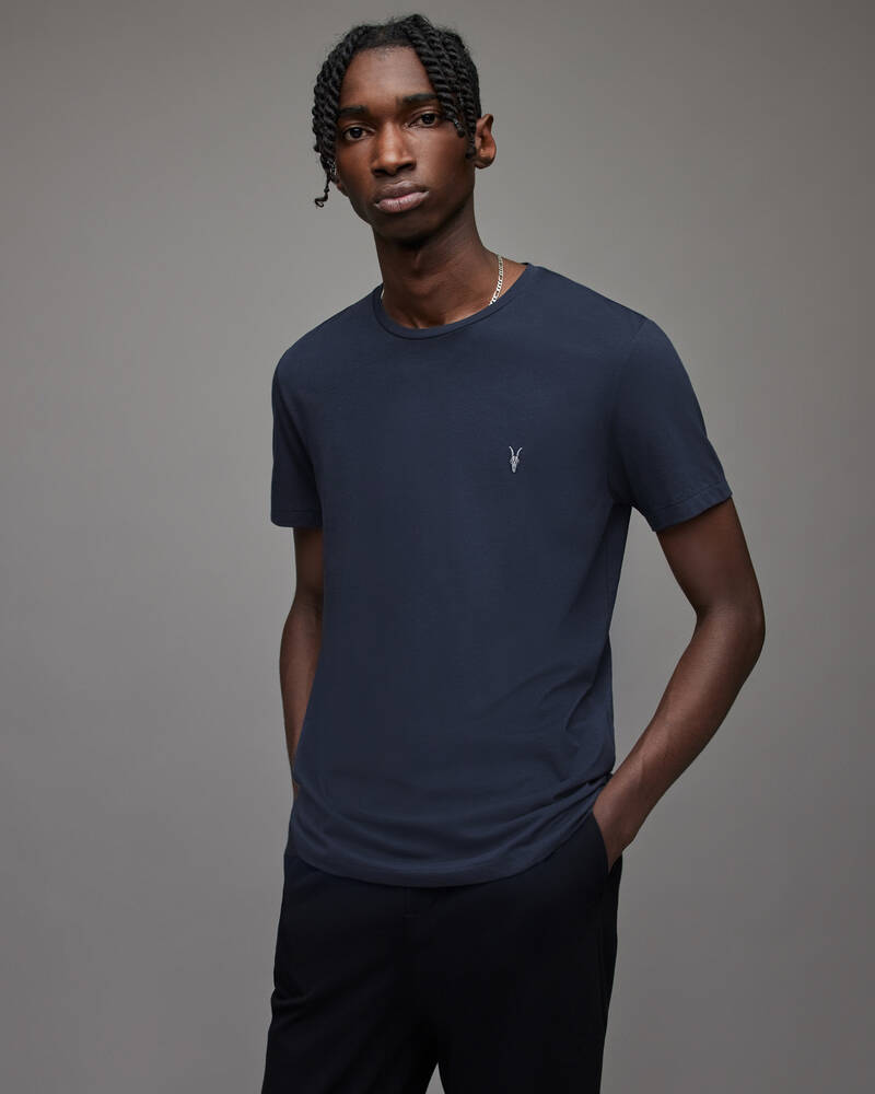 Deep Blue Allsaints Tonic Crew T Shirt | MD134X-6727