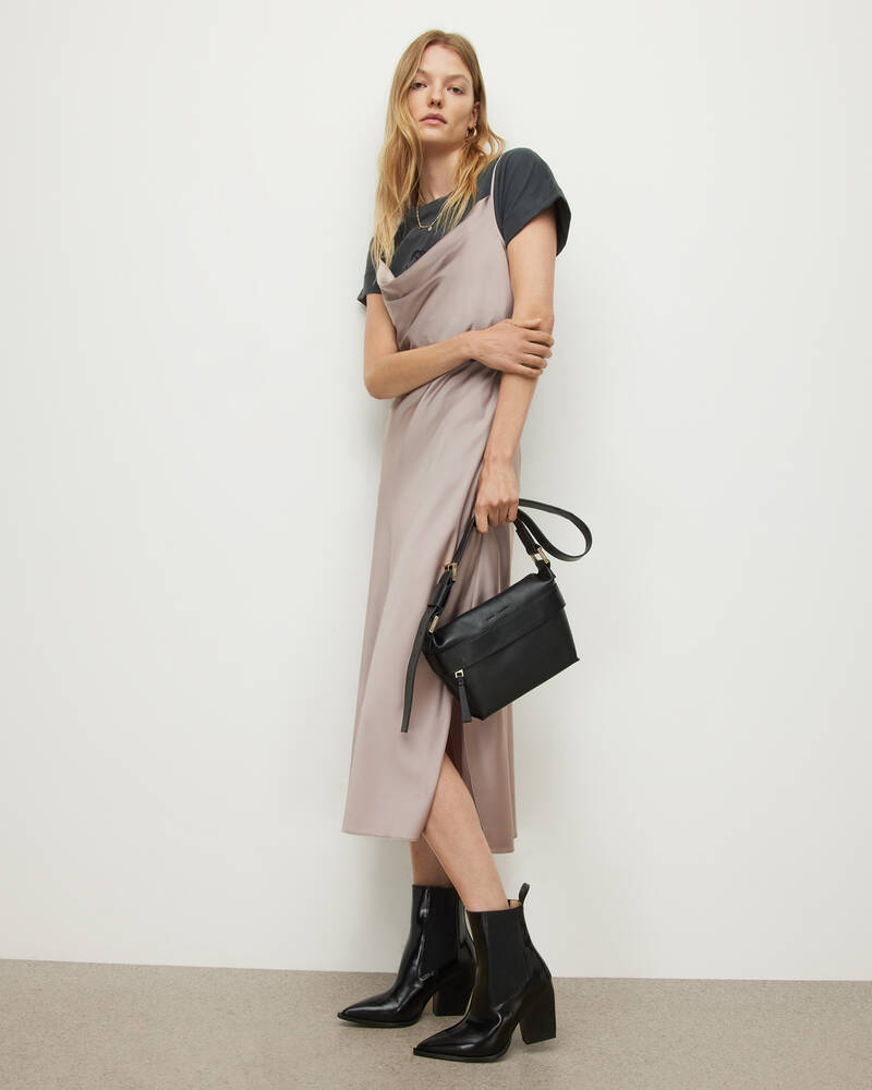 Dusty Pink Allsaints Hadley Midi Dress | WD055V-200