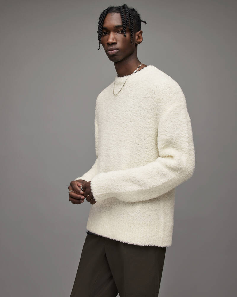 Ecru Allsaints Fredrik Crew Jumper | MK132X-35