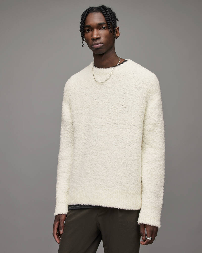 Ecru Allsaints Fredrik Crew Jumper | MK132X-35