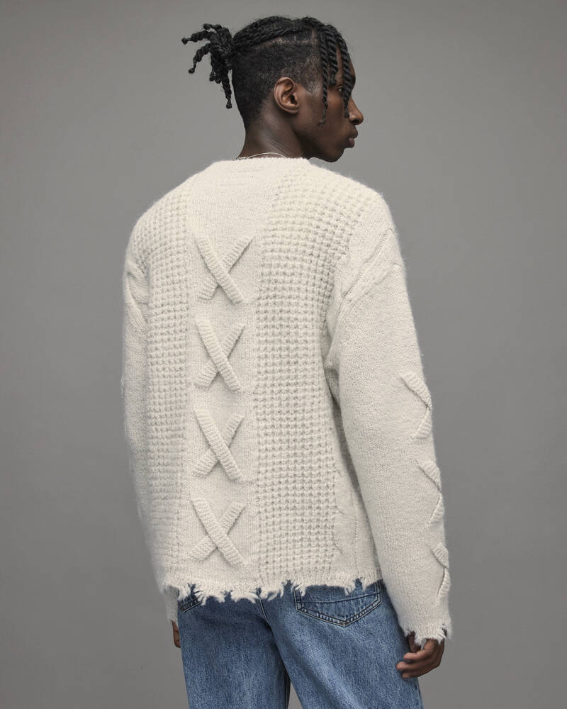 Ecru Allsaints Hennet Crew Jumper | MK151V-35