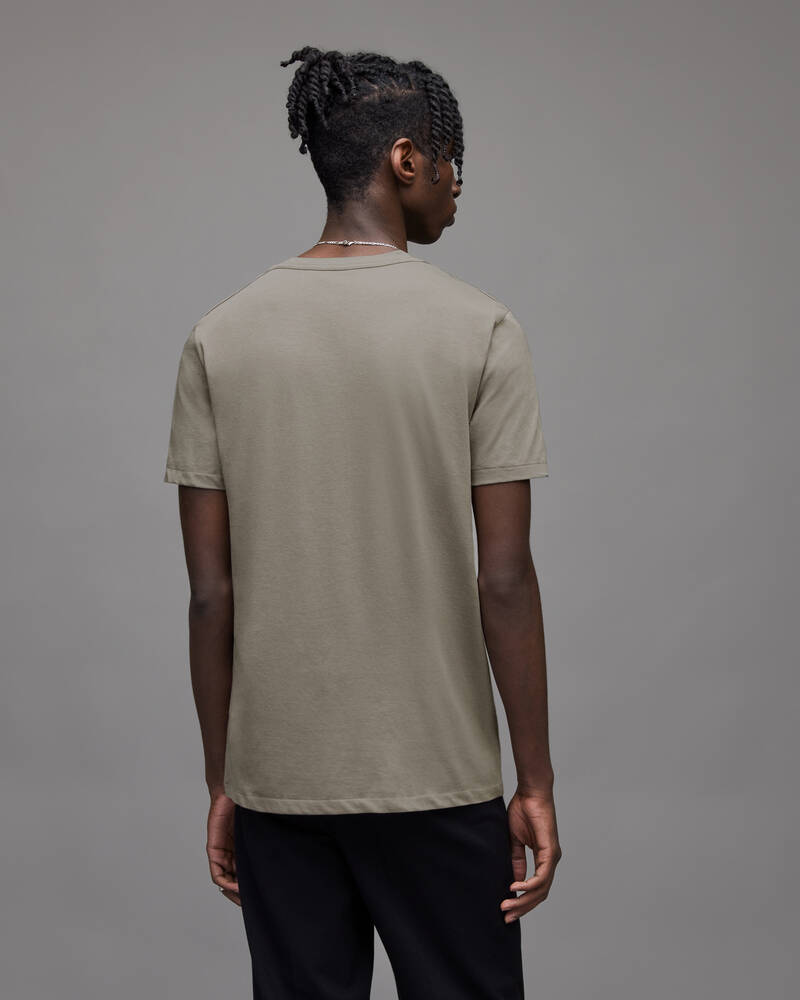 Flint Grey Allsaints Tonic Crew T Shirt | MD109E-5775