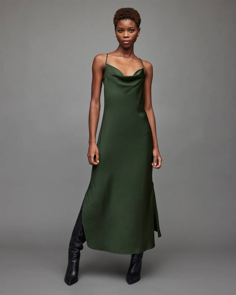 Forest Green Allsaints Hadley Dress | WD055V-2426