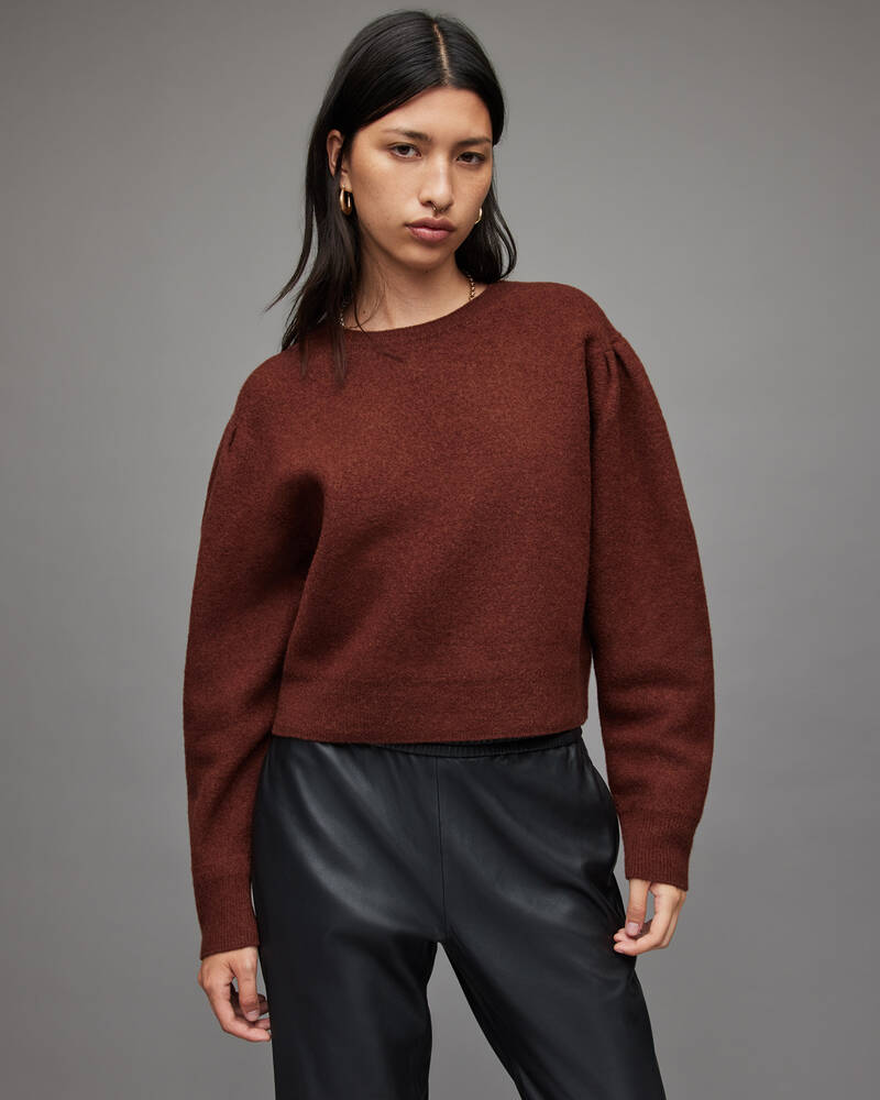 Ginger Orange Allsaints Vika Boiled Jumper | WK022X-6168