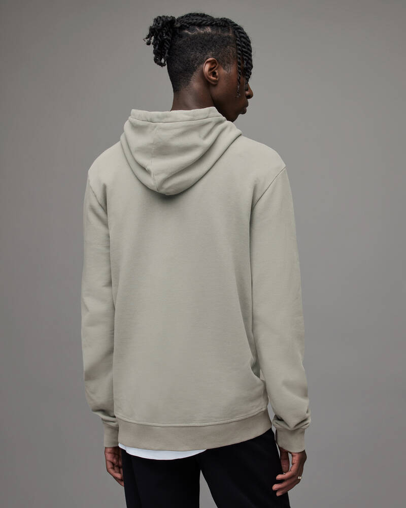 Green/Wshd Blk Allsaints Lobke Pullover Hoodie | MF094X-8069