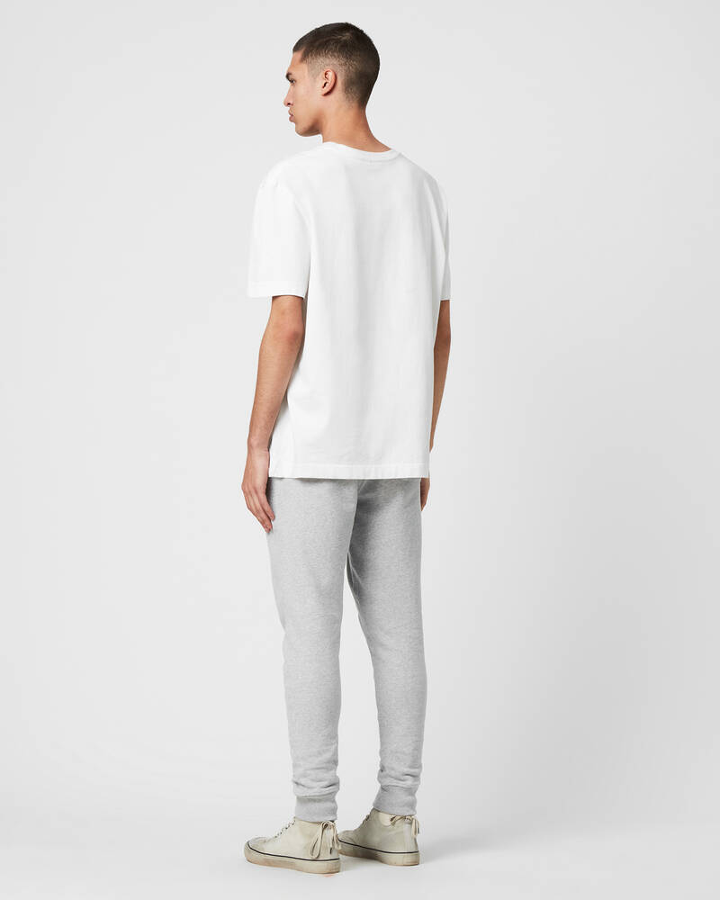 Grey Marl Allsaints Raven Cuffed Slim Sweatpants | MF058K-107