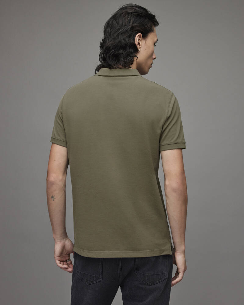 Hunter Green Allsaints Reform Short Sleeve Polo Shirt | MD213X-3357