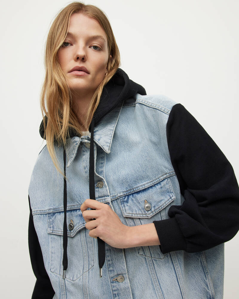 Indigo Blue Allsaints Millie Denim Jacket | WO048X-2824