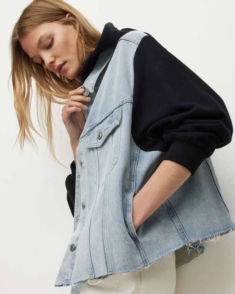 Indigo Blue Allsaints Millie Denim Jacket | WO048X-2824