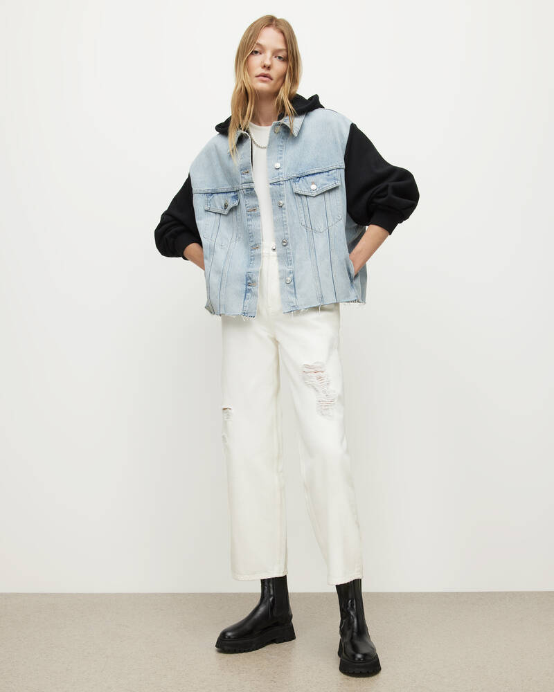 Indigo Blue Allsaints Millie Denim Jacket | WO048X-2824