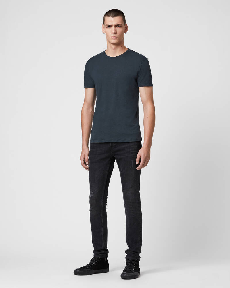 Ink Navy Allsaints Figure Crew T Shirt | MD008G-3968