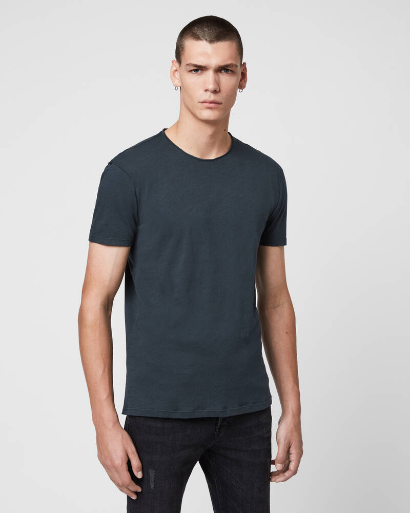 Ink Navy Allsaints Figure Crew T Shirt | MD008G-3968