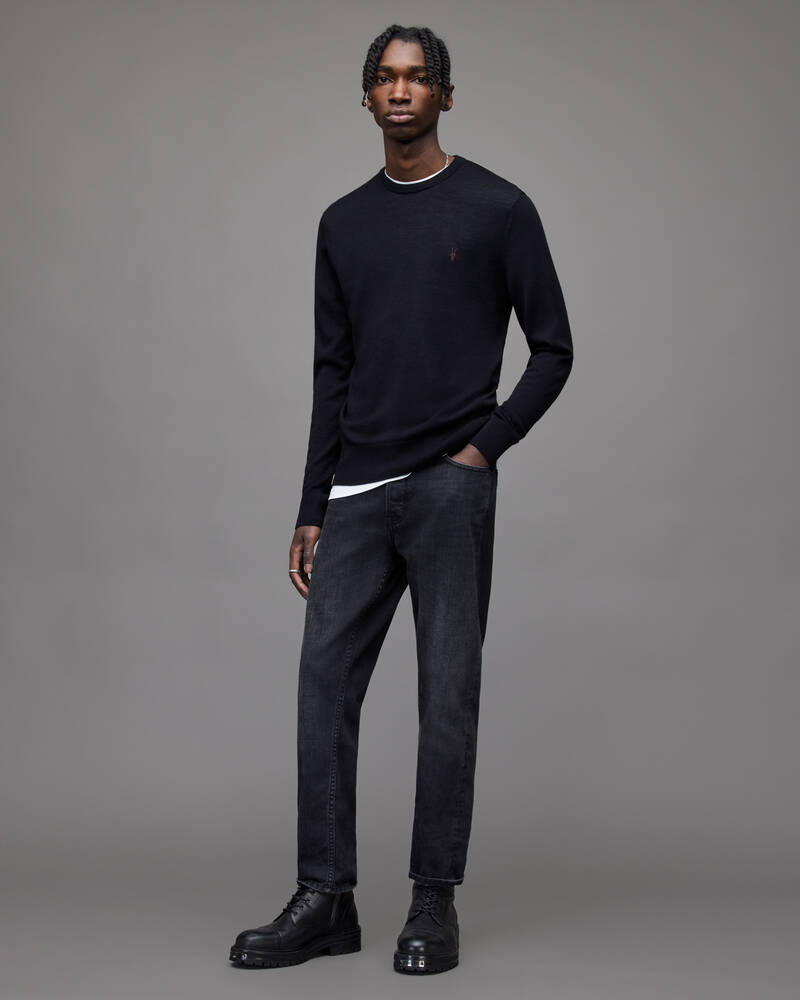 Ink Navy Allsaints Mode Merino Crew Jumper | MK129D-3968