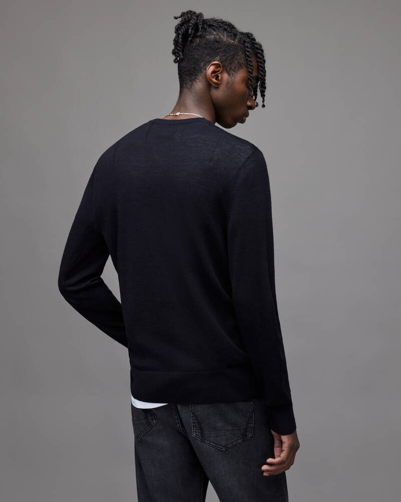 Ink Navy Allsaints Mode Merino Crew Jumper | MK129D-3968