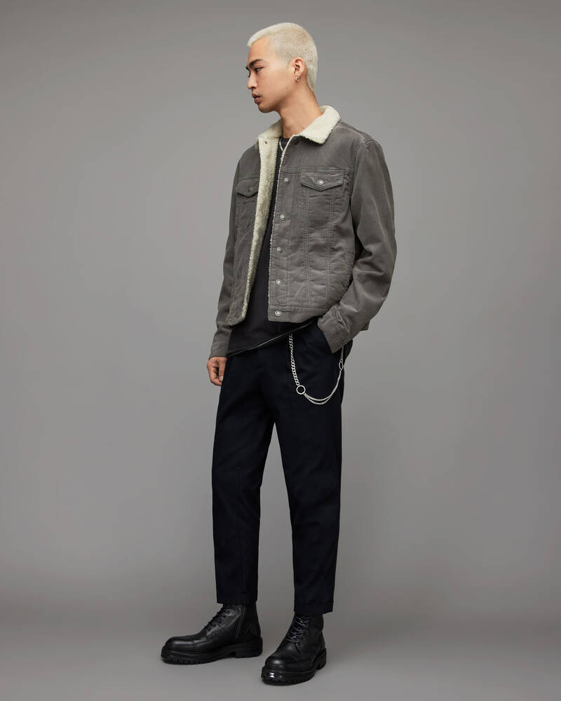 Iris Grey Allsaints Bate Corduroy Jacket | MA002X-7808