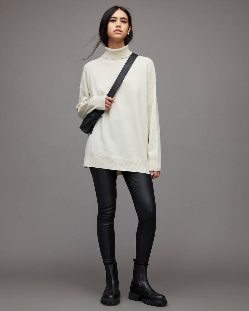 Ivory White Allsaints Gala Cashmere Jumper | WK138V-4596