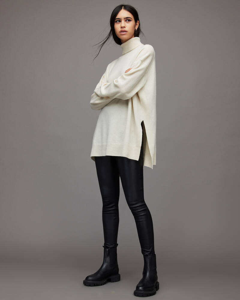 Ivory White Allsaints Gala Cashmere Jumper | WK138V-4596