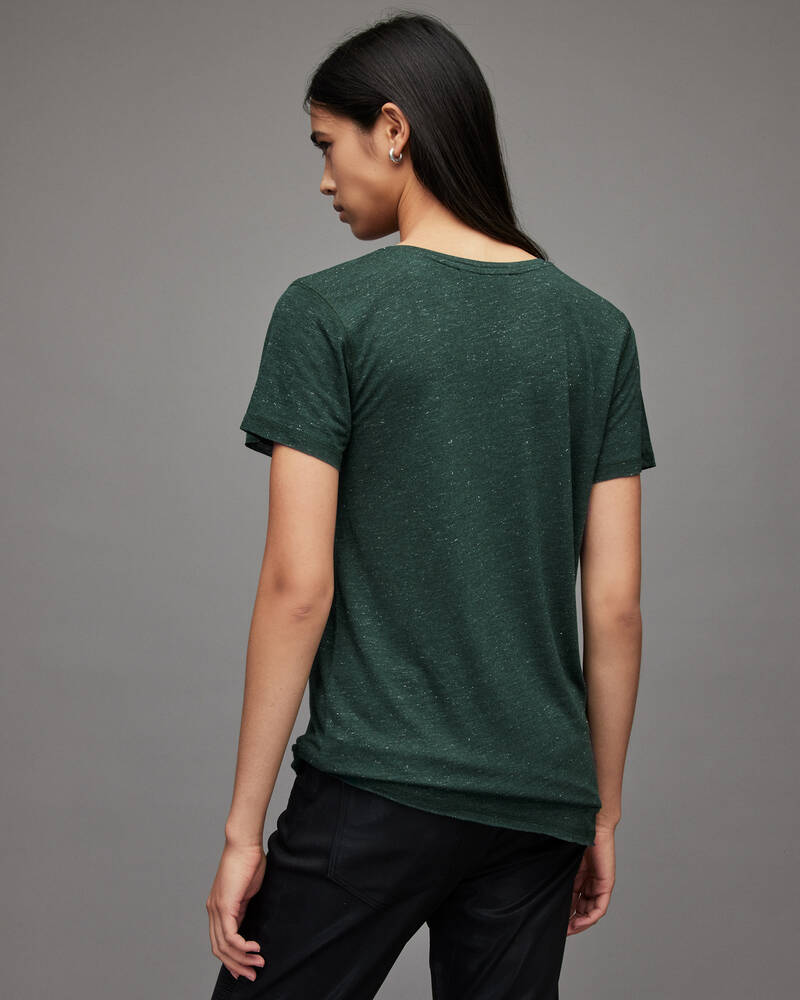 Ivy Green Allsaints Emelyn Shimmer T Shirt | WM188X-8089