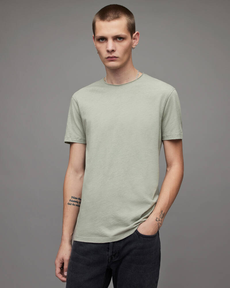 Jet Blk/Grn Allsaints Figure Crew 2 Pack T Shirts | MD166X-8007