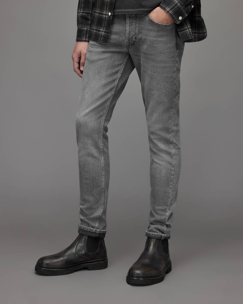 Mid Grey Allsaints Rex Slim Jeans | ME063X-479