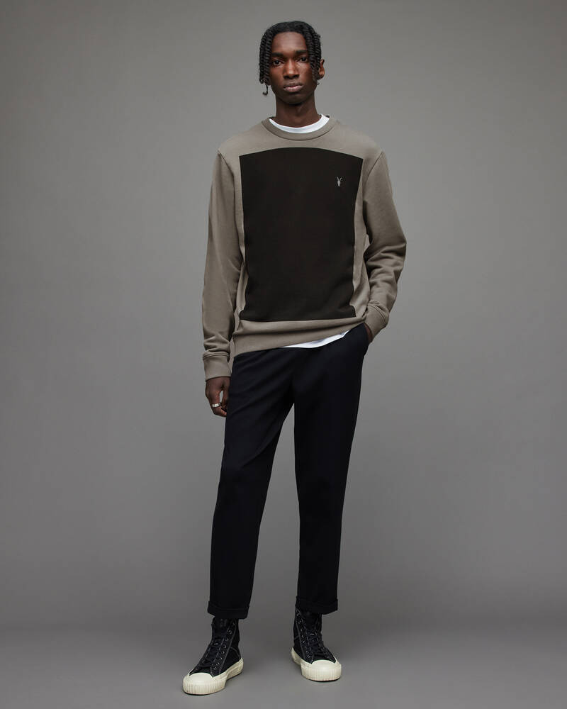 Muted Grey Allsaints Lobke Crew Sweatshirt | MF042X-6169