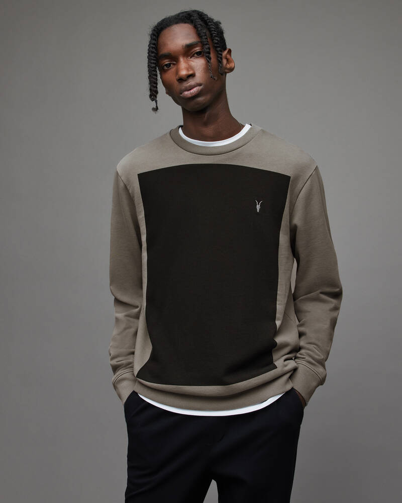 Muted Grey Allsaints Lobke Crew Sweatshirt | MF042X-6169