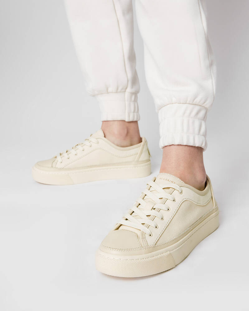 Off White Allsaints Milla Leather Trainers | WF045W-203