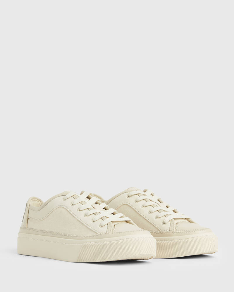 Off White Allsaints Milla Leather Trainers | WF045W-203