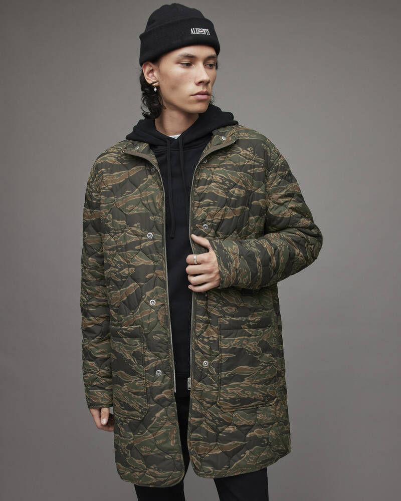 Olive Branch Green Allsaints Vedder 2 In 1 Parka | MC025X-7809