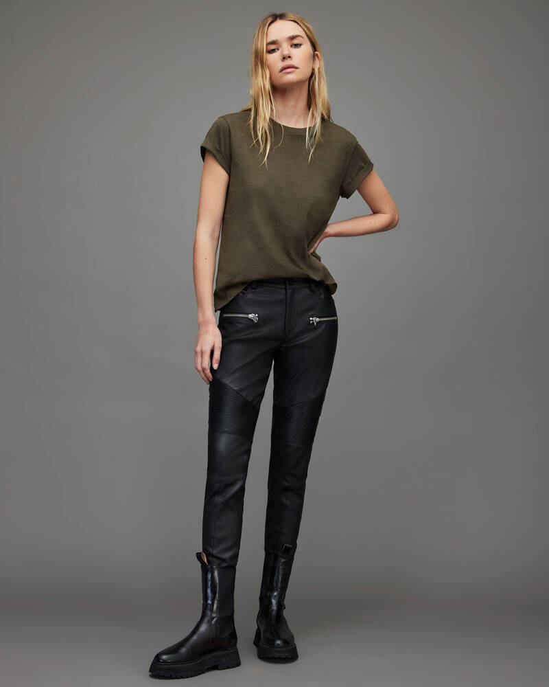 Olive Night Allsaints Anna T Shirt | WM111S-8121