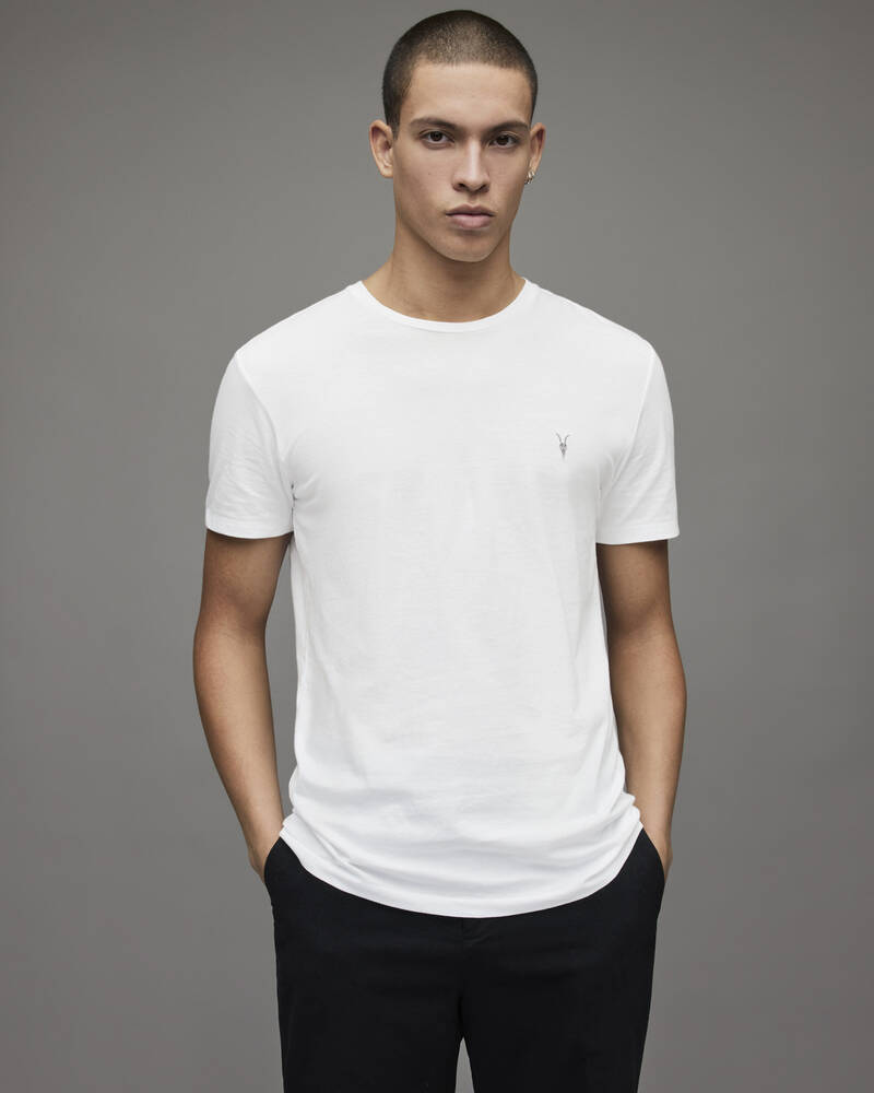 Optic/Black/Grey Allsaints Tonic Crew T Shirt 3 Pack | MD082J-5111